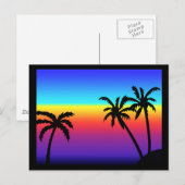 Tropisch Sunset Briefkaart (Voorkant / Achterkant)