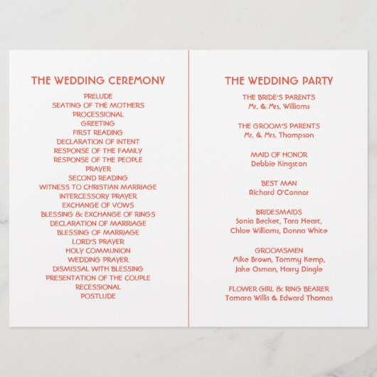 Tropisch Sunset Palm Tree Beach Weddenprogramma (Achterkant)