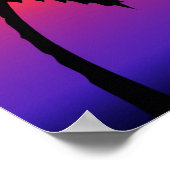 Tropisch Sunset Poster (Hoek)