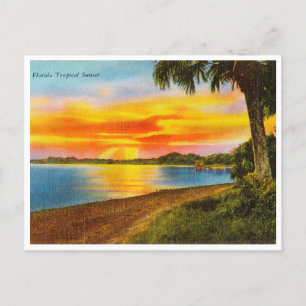  Tropisch Sunset Travel Briefkaart