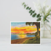 Tropisch Sunset Travel Briefkaart (Staand voorkant)