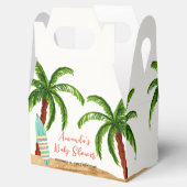 Tropisch Surf Baby aan boord van het Baby shower Bedankdoosjes (Geopend)