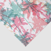 Tropisch Surf | Beach Bum | Seaside Palm Trees Tissuepapier (Detail)