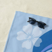 Tropisch Surf blauw Strandlaken (In situ)