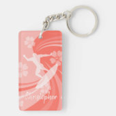 Tropisch Surf Koraal Sleutelhanger (achterkant)