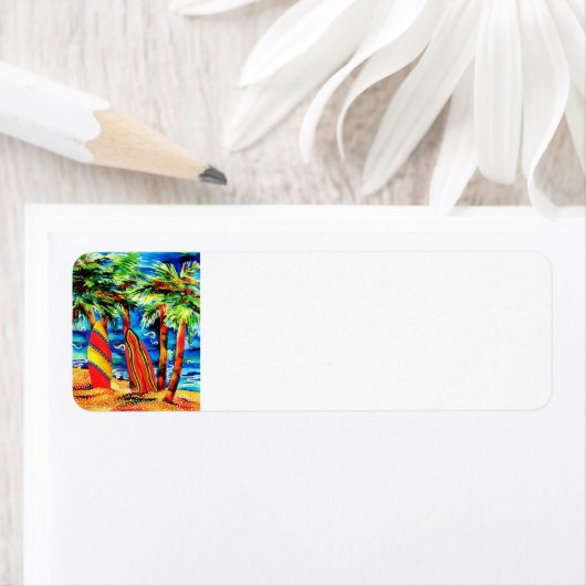 Tropisch Surf Return Label (Insitu)