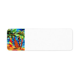 Tropisch Surf Return Label