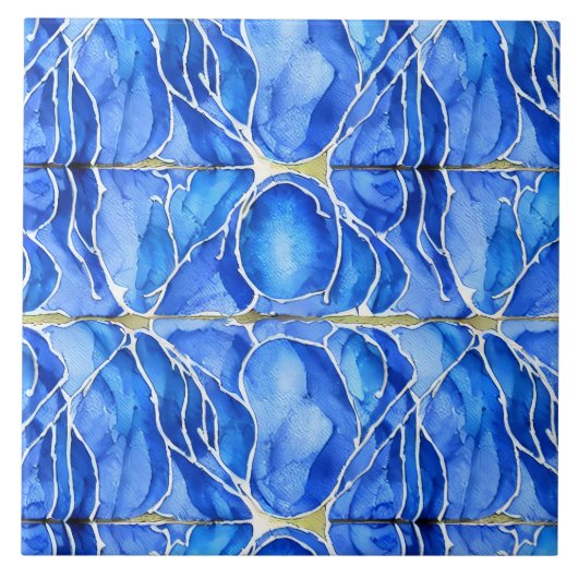 Tropisch Surf & Zand - Strandleven Tegeltje (Voorkant)