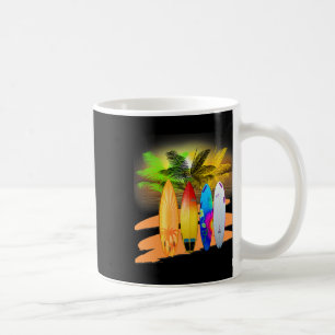 Tropisch Surfboard Hawaii Beach Souvenir Surfing Koffiemok