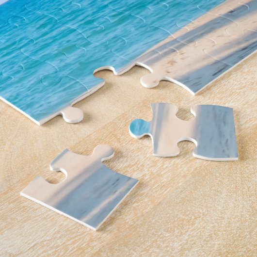 Tropisch surfbordstrand legpuzzel (Zijkant)