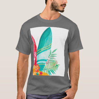 Tropisch surfplanbeeld t-shirt
