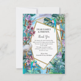 Tropisch Surreal Landschap Hartelijk dank RSVP Kaartje