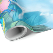 Tropisch Surrealisme Fantasy Cadeaupapier (Rol Hoek)