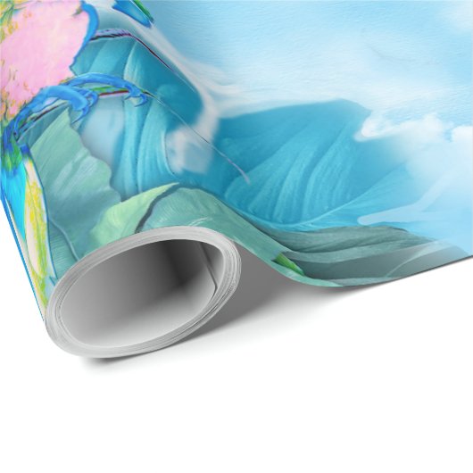 Tropisch Surrealisme Fantasy Cadeaupapier (Rol Hoek)