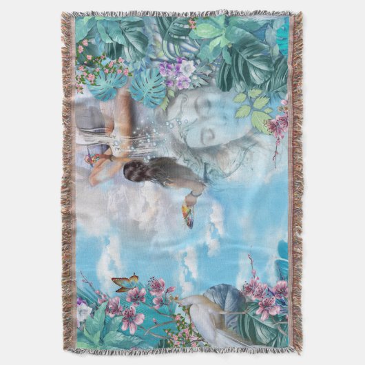 Tropisch Surrealisme Fantasy Deken (Voorkant Verticaal)