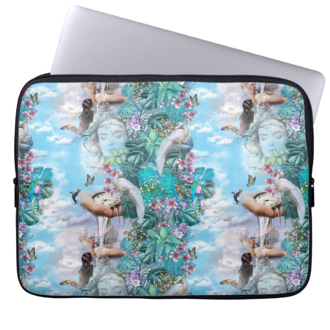Tropisch Surrealisme Fantasy Laptop Sleeve (Voorkant)
