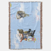 Tropisch Surrealisme Fantasy Throw Blanket Deken (Voorkant Verticaal)