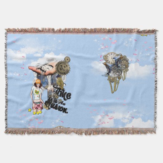 Tropisch Surrealisme Fantasy Throw Blanket Deken (Voorkant)