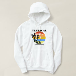 Tropisch sweatshirt met capuchon