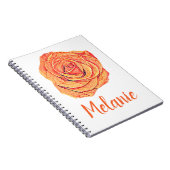 Tropisch Tangerine Roos Notitieboek (Rechterzijde)