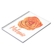 Tropisch Tangerine Roos Notitieboek (Linkerzijde)