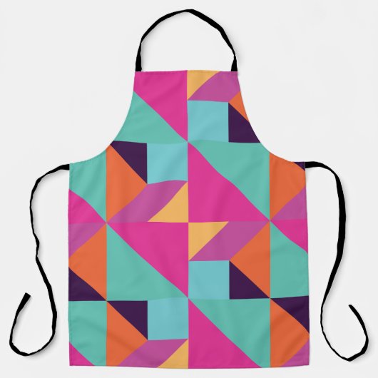 tropisch tangram schort (Voorkant)