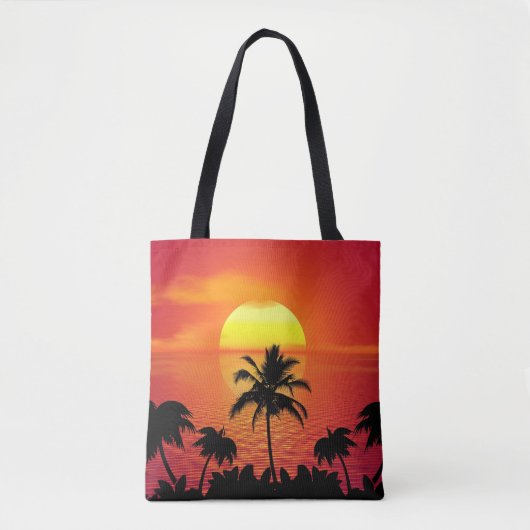 TROPISCH TAS BIJ ZONSONDERGANG (Voorkant)