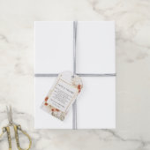 Tropisch Terracotta Gedroogd Palm Leaf Gold Lijst Cadeaulabel (Met Touw)