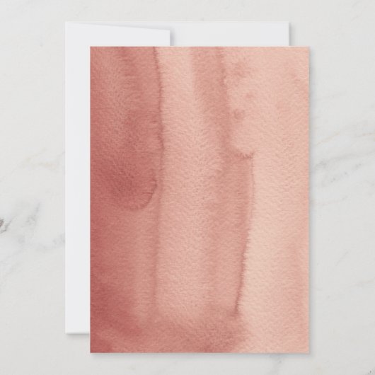 Tropisch Terracotta Gedroogd Palm Leaf Gold Lijst Kaart (Achterkant)