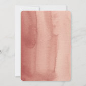 Tropisch Terracotta Gedroogd Palm Leaf Gold Lijst Save The Date (Achterkant)