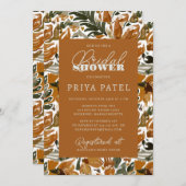 Tropisch Terracotta Neutral Boho Vrijgezellenfeest Kaart (Voorkant / Achterkant)