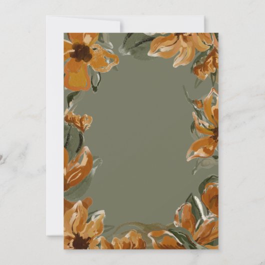 Tropisch Terracotta Neutral Boho Vrijgezellenfeest Kaart (Achterkant)