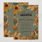 Tropisch Terracotta Neutral Boho Vrijgezellenfeest Kaart (Voorkant / Achterkant)