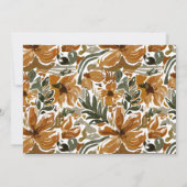 Tropisch Terracotta Neutral Boho Vrijgezellenfeest Kaart (Achterkant)