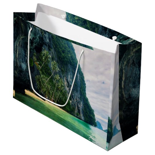 Tropisch Thailand Island Vacation Retreat Groot Cadeauzakje (Voorkant Gekanteld)