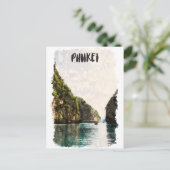 Tropisch Thais kustlandschap Phuket Briefkaart (Staand voorkant)