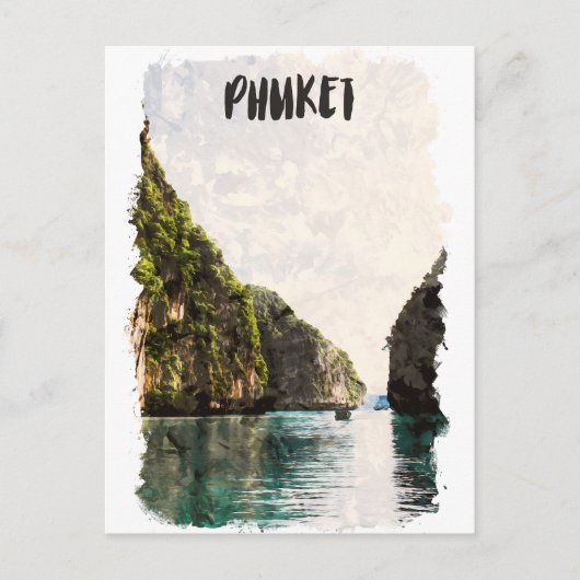 Tropisch Thais kustlandschap Phuket Briefkaart (Voorkant)