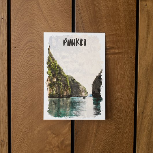 Tropisch Thais kustlandschap Phuket Briefkaart