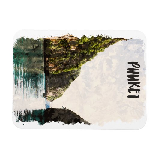 Tropisch Thais kustlandschap Phuket Magneet (Horizontaal)