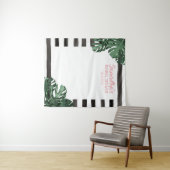 Tropisch Thema Bruids Bachelorette Verjaardagsfees Wandkleed (In Situ (horizontaal))
