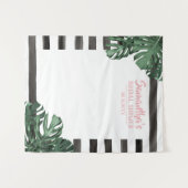 Tropisch Thema Bruids Bachelorette Verjaardagsfees Wandkleed (Voorkant (horizontaal))