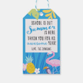 Tropisch thema De leraar persoonlijke cadeautjes L Cadeaulabel (Achterkant)