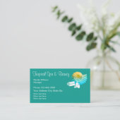 Tropisch thema en thema schoonheid visitekaartje (Staand voorkant)