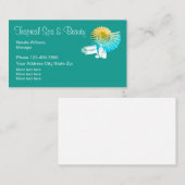 Tropisch thema en thema schoonheid visitekaartje (Voorkant / Achterkant)