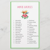 Tropisch thema Filmkoppel Matching Game Briefpapier (Voorkant)