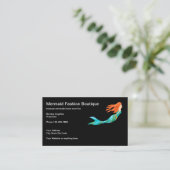 Tropisch thema Kute Beach Mermaid Visitekaartje (Staand voorkant)