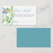 Tropisch thema Luierafeluitnodigingsbehuizing Informatiekaartje (Voorkant / Achterkant)