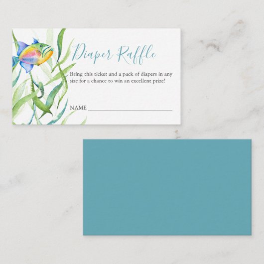 Tropisch thema Luierafeluitnodigingsbehuizing Informatiekaartje (Voorkant / Achterkant)