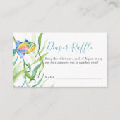 Tropisch thema Luierafeluitnodigingsbehuizing Informatiekaartje (Voorkant)