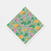 Tropisch thema papier servet (Hoek)